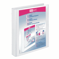 Präsentationsringbuch Velodur A4 PP kaschiert 4-D-Ring-Mechanik 25mm weiß