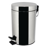 Step Bin in Silver Made of Stainless Steel with Pedal 270(H) x 165(�)mm