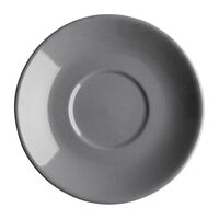 Olympia Cafe Flat White Saucers Charcoal in Charcoal Grey - 12 Pack - 135 mm
