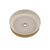 Olympia Mason Jar Lid in Gold Metal with Straw Hole & Silicone Grip - Pack of 12
