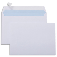 Boîte de 500 enveloppes Blanches 80g C5 162x229 mm auto-adhésives