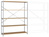 Großfach-Steckregal Grundregal mit 5 Holzverbundböden, HxBxT = 2000 x 1530 x 800 mm | RPK1044.9006