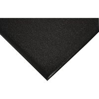 Industrial anti-fatigue foam matting - black, 910mm length