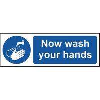 Now wash your hand sign