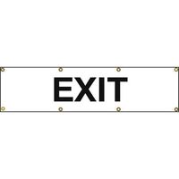 Exit safety banner