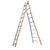 Industrial combination ladders - 2 x10 rungs flared base