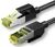 UGREEN NW150 Ethernet RJ45 fonott hálózati kábel, Cat.7, F/ FTP, 3m, fekete (80424)