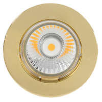 Einbauleuchte DOWNLIGHT N 5030, Ø79mm, GX5,3, 12V, mit Sprengring, feststehend, gold