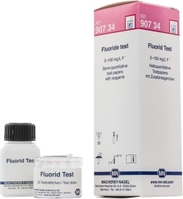 Testblättchen für Fluorid-Test 0-2-5-10-20-50-100 mg