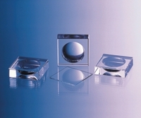 Mikroskopiernapf GW-Glas gepreßt m. halbrunder Vertief