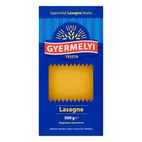 Száraztészta lasagne GYERMELYI Prémium 4 tojásos 500g