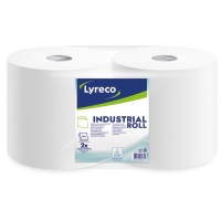 Lyreco Industrial ipari papírtorlő tekercs, 1000 lap, feher, 2 db