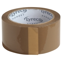 LYRECO BUDGET csomagolószalag, 50 mm x 66 m, barna 6 darab
