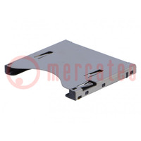 Connector: for cards; SD; push-push; SMT; gold-plated
