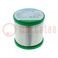 Soldering wire; Sn99,3Cu0,7; 0.75mm; 0.5kg; lead free; reel; 2.2%
