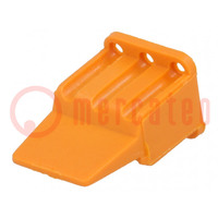 Accessori: clip di bloccaggio; DTM; femmina; PIN: 6; arancione