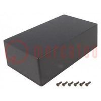 Enclosure: multipurpose; X: 111mm; Y: 192mm; Z: 61mm; 1590W; black