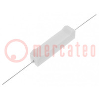 Resistor: wire-wound; cement; THT; 2.2Ω; 10W; ±5%; 10x9x49mm