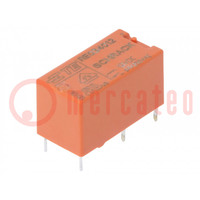 Relay: electromagnetic; SPST-NO; Ucoil: 12VDC; 6A; 6A/250VAC; RE