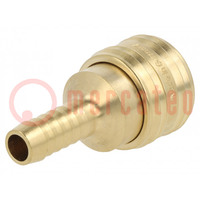 Quick connection coupling; 0÷35bar; brass; L: 55mm; 1000l/min