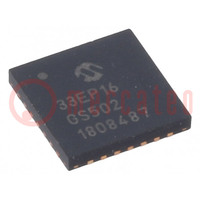 IC: microcontroller dsPIC; 16kB; 2kBSRAM; QFN-S28; DSPIC; 0,65mm