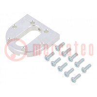 Bracket; silver; for motors with 37 mm diameter; 1pcs.