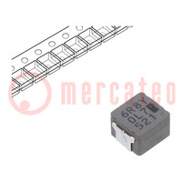 Inductor: wire; SMD; 6.8uH; 10A; 39.3mΩ; ±20%; 6.5x6x4.5mm; ETQP4M