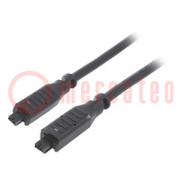 Cable; Nano-Fit; female; PIN: 2; Len: 0.5m; 8A; Insulation: PVC; 20AWG