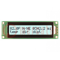 Display: LCD; alphanumeric; FSTN Positive; 20x2; white; LED; PIN: 16