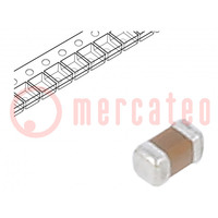 Condensator: keramisch; MLCC; 100nF; 50V; X7R; ±10%; SMD; 0402