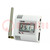 Sensor: temperature and humidity; for wall mounting; IP20; ±3%
