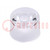 LED lens; round; colourless; 60°; with holder