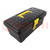 Container: toolbox; ESD; black,yellow; 350x180x150mm