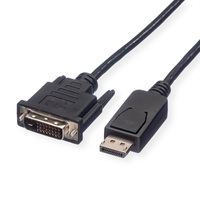 ROLINE DisplayPort Cable, DP-DVI (24+1), M/M, black, 1.5 m