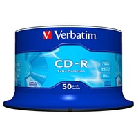 Verbatim CD-R, 43351, Extra Protection, 50-pack, 700MB, 52x, 80min., 12cm, bez możliwości nadruku, spindle, do archiwizacji danych