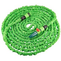 Verto zestaw Wąż rozciągliwy z akcesoriami 2 złączki + przyłacze do kranu, 7,5-22m, 9,5mm, 12bar, zielona, 15G890