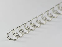 Drahtbinderücken 24 Ringe DIN A5, 6,4 mm, 1/4, brilux (100 Stück)