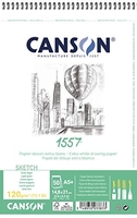 CANSON ALBUM SPIRALE 15 X 21 50 H JA 1557 FIN 120 G, BLANC C31412A000