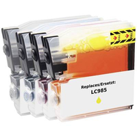 RENKFORCE INK SET REMPLACE BROTHER LC-985 (LC985VALBPDR) COMPATIBLE NOIR, CYAN, MAGENTA, JAUNE RF-I-B-LC985BKCMY5PK RF-5718884