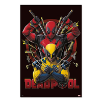 DEADPOOL & WOLVERINE - FIGHT - POSTER 61 X 91CM GRUPO ERIK GPE5879