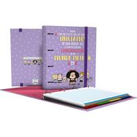 GRAFOPLÁS CARPEBOOK 4 ANILLAS MIXTAS D35 MAFALDA ESPERANZA 4 SEPARADORES C/RECAMBIO 100H A4 CARTÓN PLASTIFICADO