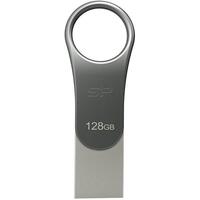 USB-Stick 128GB Silicon Power USB3.0 C80 Silver Type-C Ready