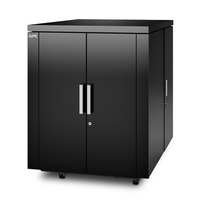 APC AR4018IX429 rack cabinet 18U Freestanding rack Black