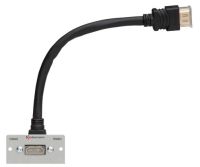 Kindermann HDMI 90° câble HDMI HDMI Type A (Standard) Gris, Noir