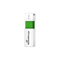 MediaRange MR973 USB flash meghajtó 32 GB USB A típus 2.0 Zöld, Fehér