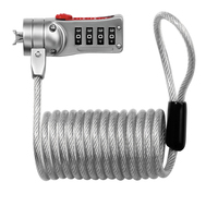 MASTER LOCK Computer lock with self coiling cable - number combination