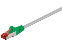 Goobay 68456 kabel sieciowy Zielony, Szary 1 m Cat6 S/FTP (S-STP)