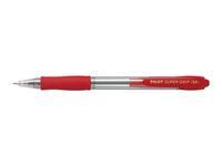 Pilot Super Grip Medium Rojo Bolígrafo de punta retráctil con pulsador Medio 1 pieza(s)