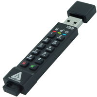 Apricorn ASK3-NX lecteur USB flash 128 Go USB Type-A 3.2 Gen 1 (3.1 Gen 1) Noir