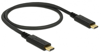 DeLOCK 85529 kabel USB USB 3.2 Gen 2 (3.1 Gen 2) 0,5 m USB C Czarny